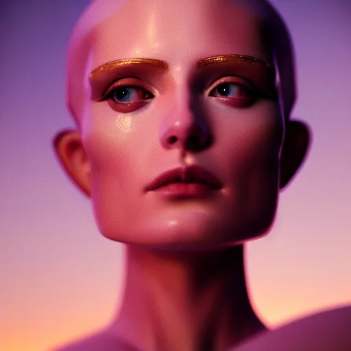 Prompt: photographic portrait of a stunningly beautiful renaissance female replicant android robot in soft dreamy light at sunset, contemporary fashion shoot, by edward robert hughes, annie leibovitz and steve mccurry, david lazar, jimmy nelsson, breathtaking, 8 k resolution, extremely detailed, beautiful, establishing shot, artistic, hyperrealistic, beautiful face, octane render