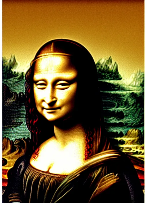 Image similar to Mona Lisa drawn in MS paint