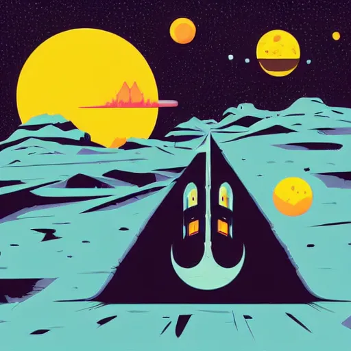 Image similar to cosmic terror by tom whalen