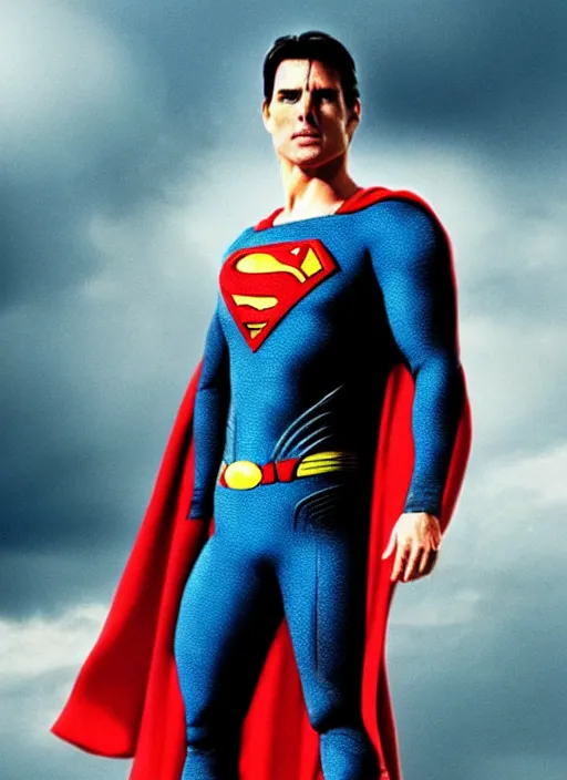 Image similar to film still of tom cruise as superman 8 2 0 2 3