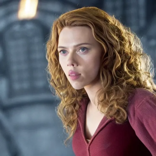 Image similar to scarlett johansson as hermione granger