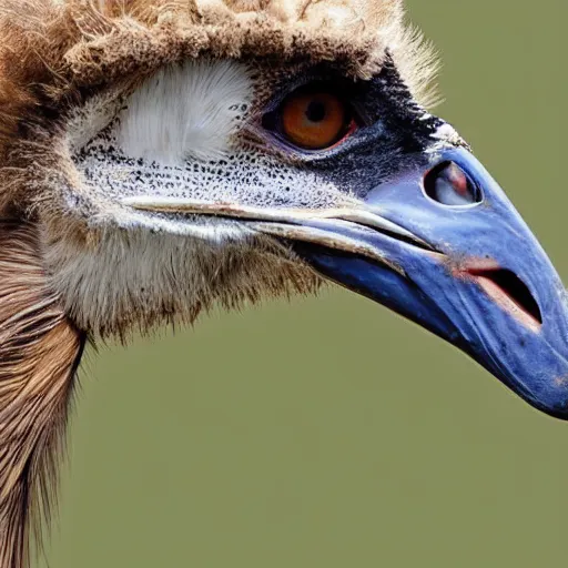 Image similar to a hybrid between an ostrich and an eagle, photography, award - winning, national geographic channel, 8 k