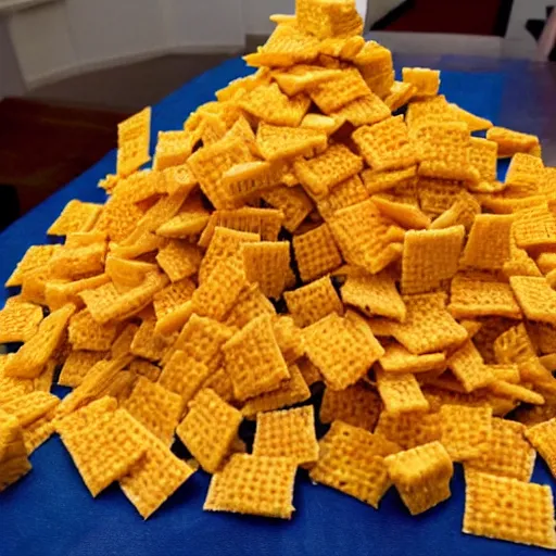 Prompt: an entire mountain of cheeze its