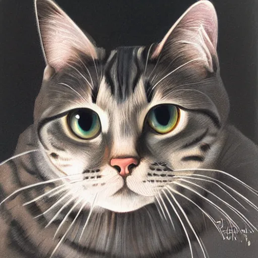 Image similar to american curl cat portrait