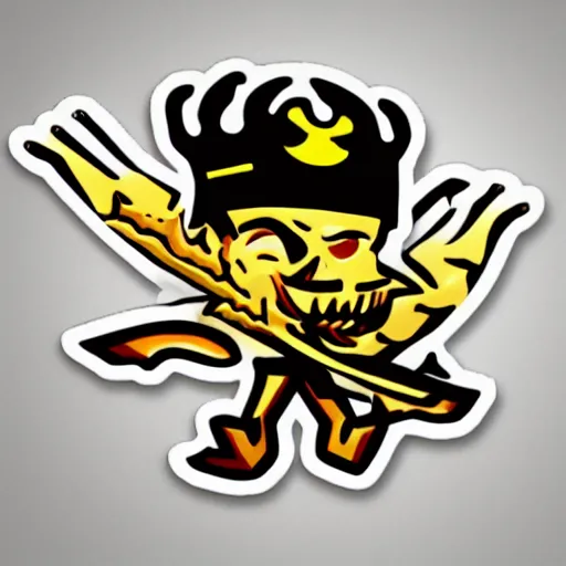 Image similar to die cut sticker, king of the pirates