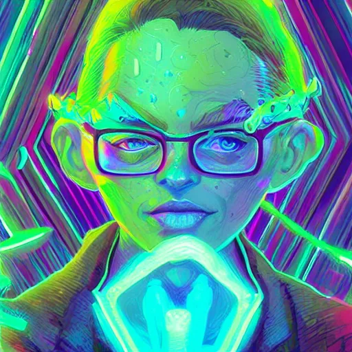 Image similar to skill magic geek inside matrix deepdream radiating a glowing aura stuff loot legends stylized digital illustration video game icon artstation lois van baarle, ilya kuvshinov, rossdraws,