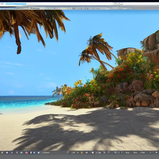 Image similar to aruba, unreal engine 5, ray tracing, 8 k