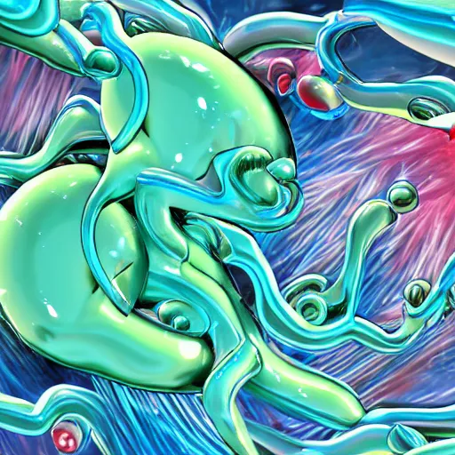 Image similar to gelatinous freakout, album art, no text, no watermark, digital art, extremely detailed, sharp, 4 k ~ w 7 6 8