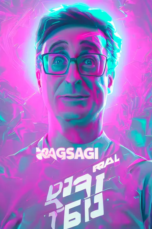 Image similar to bob saget, vaporwave style, dramatic, character showcase, dynamic lighting, 8 k, unreal 5 render, ray tracing, hyperrealistic, intricate, color grading