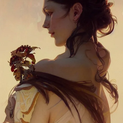 Image similar to realistic illustration, thanks, intricate, elegant, highly detailed, digital painting, artstation, concept art, smooth, sharp focus, illustration, art by artgerm and greg rutkowski and alphonse mucha