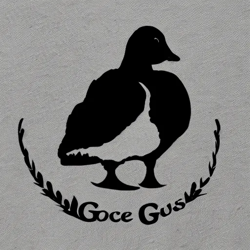 Image similar to logo of a cute baby goose