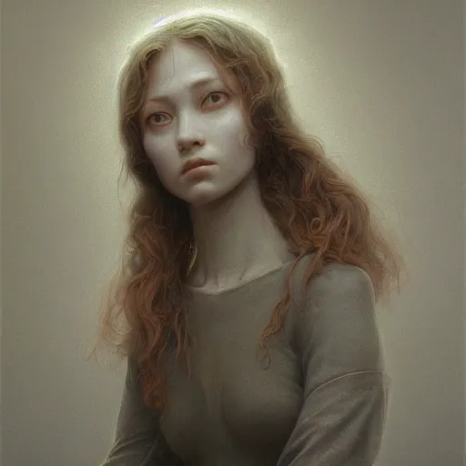Image similar to Jennifer masterpiece by Edgar Maxence and Ross Tran, Zdzisław Beksiński, and Michael Whelan, gustav dore, 8k, octane render