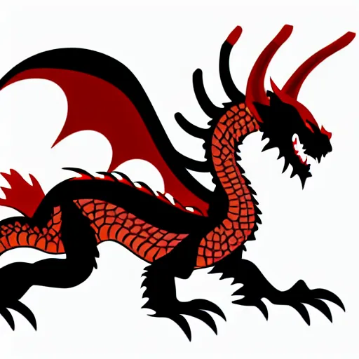 Image similar to vector art of welsh dragon and panda mixed, intercrossed, chimera, adobe illustrator