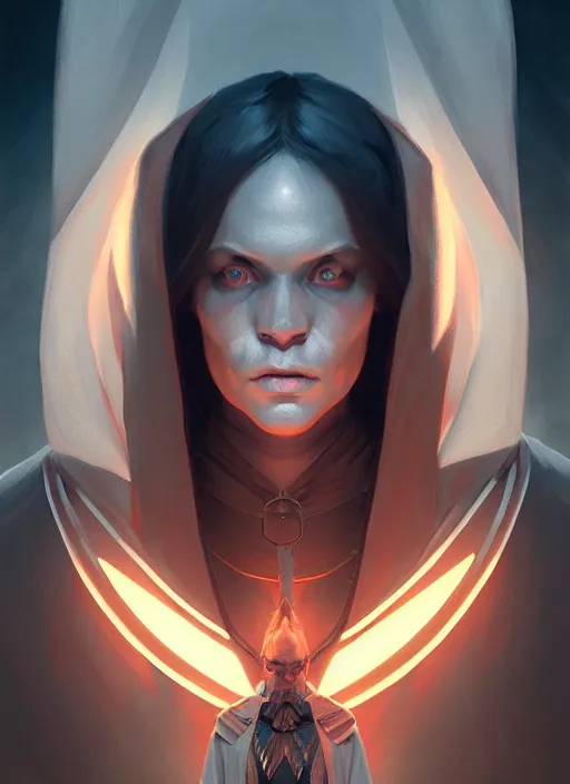 Image similar to symmetry!! portrait of a wizard, horror, fantasy lighting, magical, highly detailed, digital painting, artstation, concept art, smooth, sharp focus, illustration, art by artgerm and greg rutkowski