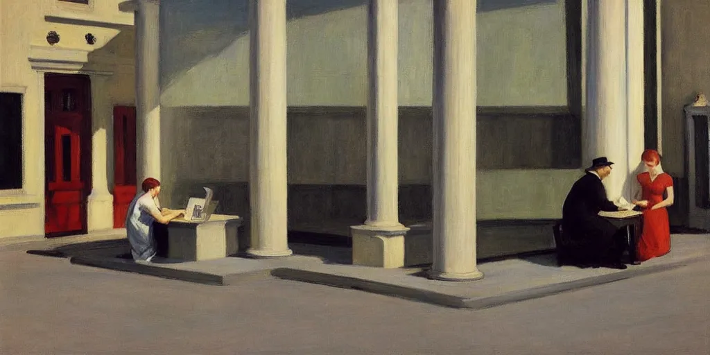 Image similar to by Edward Hopper