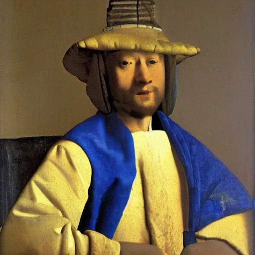 Prompt: high quality high detail painting by johannes vermeer, portrait of a colonial general, hd, photorealistic lighting