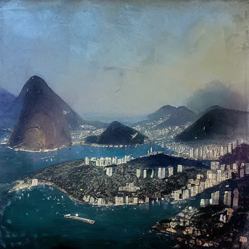 Image similar to rio de janeiro, botafogo, by jeremy mann, photorealistic, 8 k