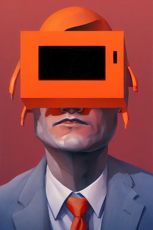 Image similar to satoshi nakamoto wearing oculus and bitcoin over his head edward hopper and james gilleard, zdzislaw beksisnski, higly detailed