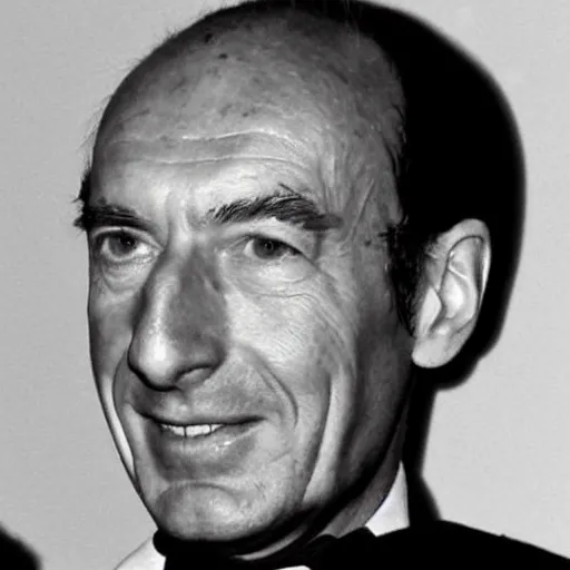 Prompt: valery giscard d'estaing as 1 9 6 0 s batman