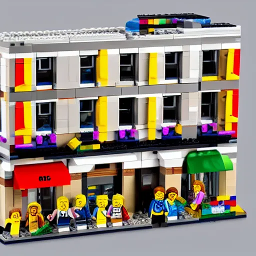 Prompt: pride parade lego set