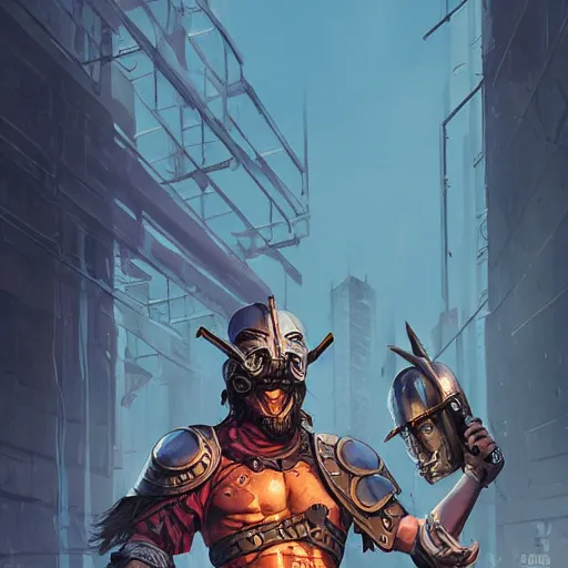 Image similar to cyberpunk viking helmet mask warrior goddess robot ninja fantasy, art gta 5 cover, official fanart behance hd artstation by jesper ejsing, by rhads, makoto shinkai and lois van baarle, ilya kuvshinov, ossdraws