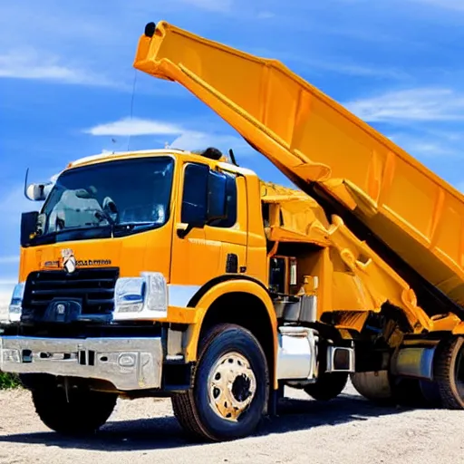 Image similar to dump truck taking a selfie