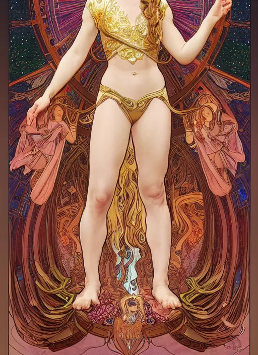 Image similar to Brie Larson as God of Beauty, cute, fantasy, intricate, elegant, highly detailed, digital painting, 4k, HDR, concept art, smooth, sharp focus, illustration, art by alphonse mucha,artgerm, H R Giger