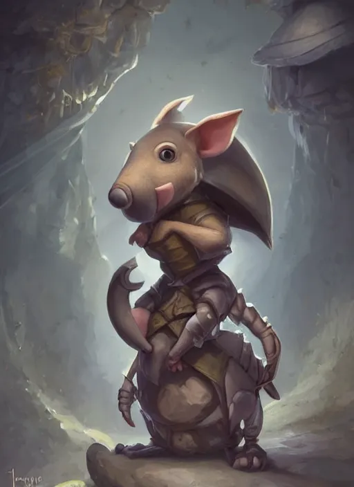 Prompt: cute little anthropomorphic aardvark thief wearing Atiel's veil, tiny, small, miniature animal, baby animal, short, pale black armor, cute and adorable, pretty, beautiful, DnD character art portrait, matte fantasy painting, DeviantArt Artstation, by Jason Felix by Steve Argyle by Tyler Jacobson by Peter Mohrbacher, cinematic lighting