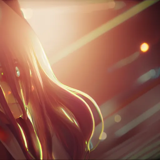 Image similar to hatsune miku, volumetric lighting, beautiful, golden hour, sharp focus, ultra detailed, cgsociety by leesha hannigan, ross tran, thierry doizon, kai carpenter, ignacio fernandez rios, noir photorealism, film