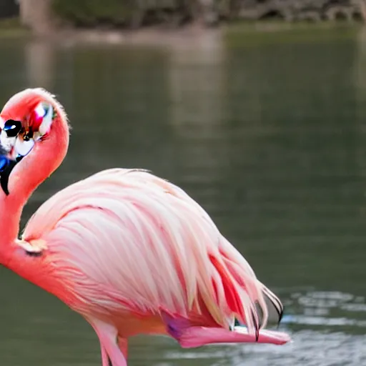 Prompt: flamingo rich simmons