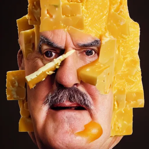 Image similar to cheese john cleese made out of cheese cheese