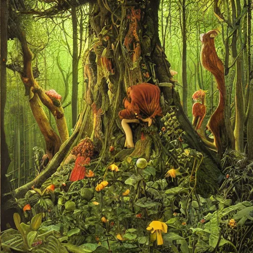 Prompt: The forest by James Christensen