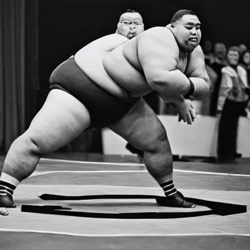 Image similar to steve urkle sumo wrestling