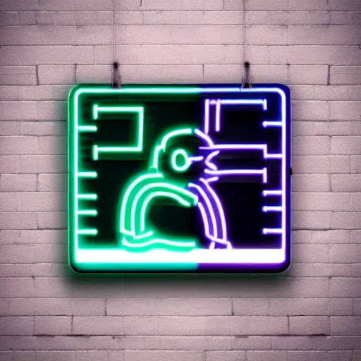 Prompt: soon sign cyberpunk neon