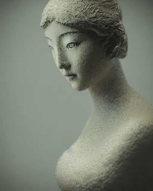 Image similar to japanese aphrodite, diffuse lighting, bokeh, soft focus, portrait