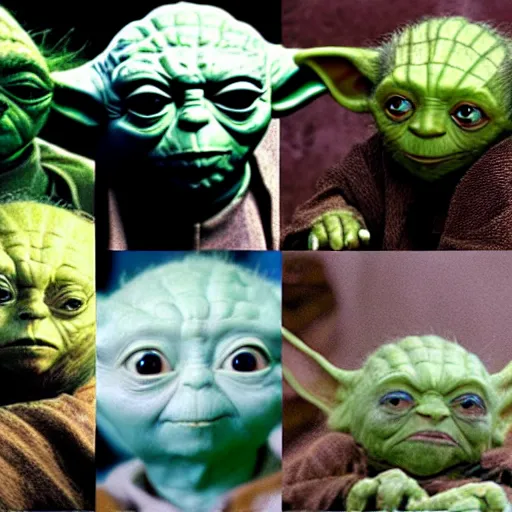 Image similar to various members of Yoda's species