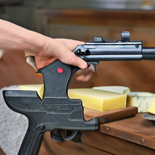 Image similar to cheese gun