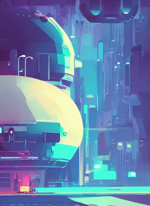 Image similar to poster art by james gilleard, cgsociety, retrofuturismr