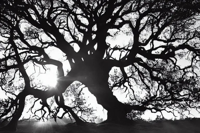 Prompt: the tree of life brain structure holy grail red veins branches heart, cinematic masterpiece, beautiful backlighting