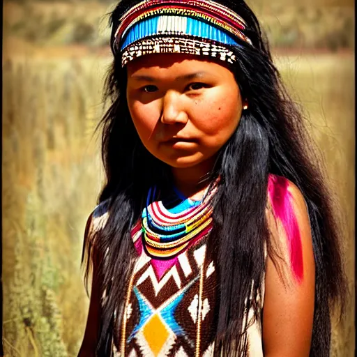 Prompt: navajo girl photo