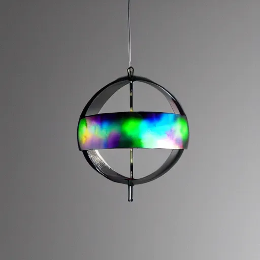 Image similar to gloss metal brightning iridescent lighting sphere