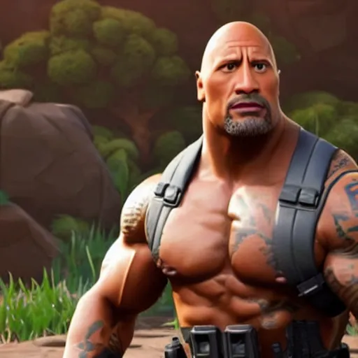 Dwayne Johnson as fortnite character | Stable Diffusion | OpenArt
