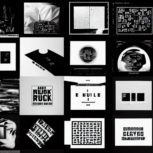 Image similar to black on white graphic design in style of david rudnick, eric hu, guccimaze, acid, y 2 k, 4 k sharpening,