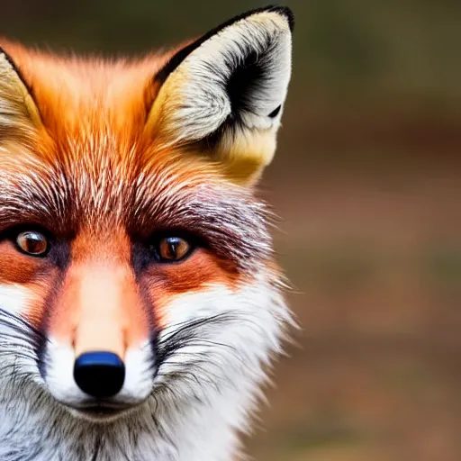 Prompt: Closeup of Fox dressed as a modern American soldier 85mm f/1.4