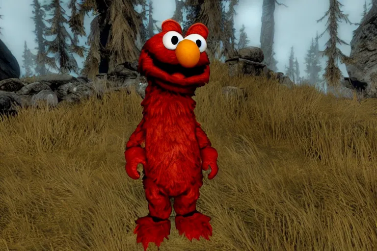 Elmo In Skyrim As An Npc Official Screenshot K Stable Diffusion OpenArt