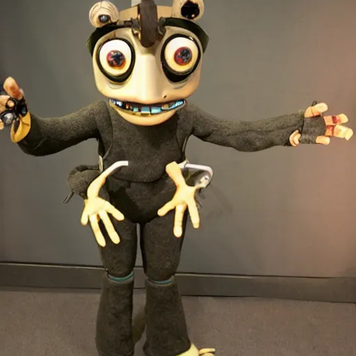 Image similar to animatronic from the 70s