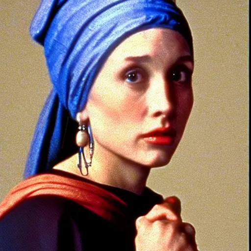 Image similar to joey butafuco from friends as the girl with the pearl earring