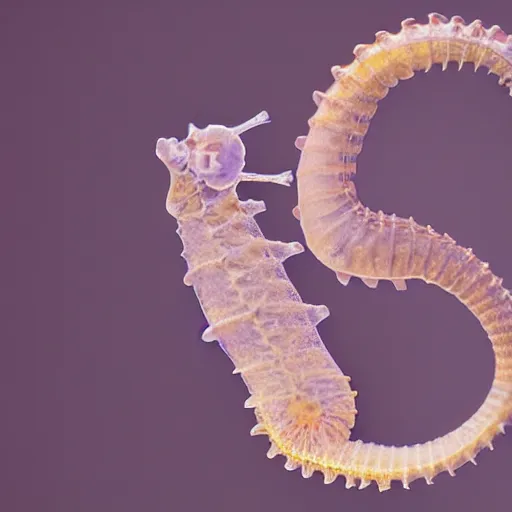 Image similar to x - ray imaging of a seahorse to capture the hidden structures of its bones