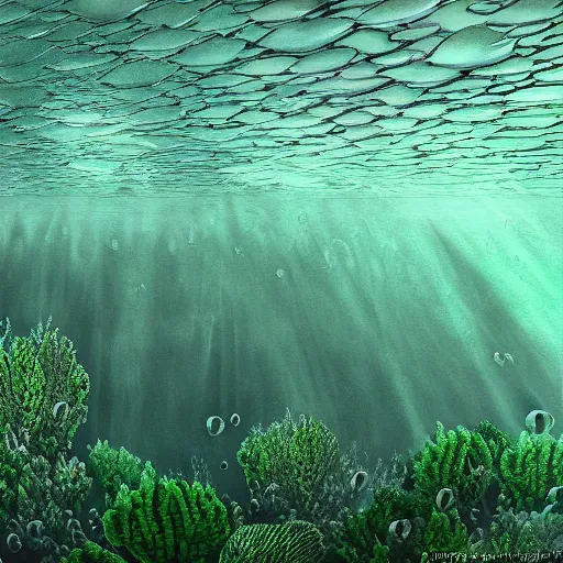 Image similar to underwater emerald city, photorealistic, detailed