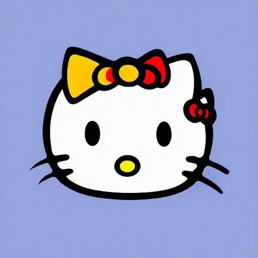 Image similar to hello kitty emoji sticker